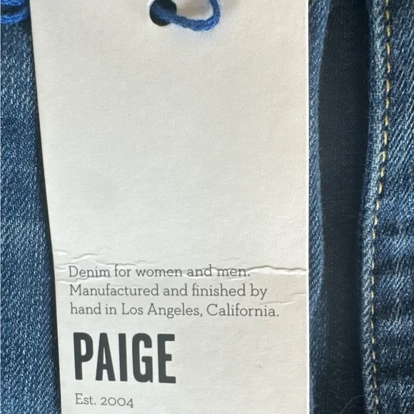 PAIGE Monica Skyline Mid-Rise Ankle Peg Denim Jeans, Size 31. - Picture 5 of 13
